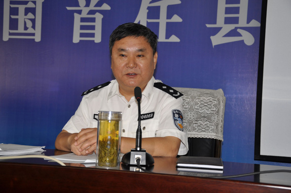 王庆功副书记为第11期全国首任县市公安局长政委培训班作专题